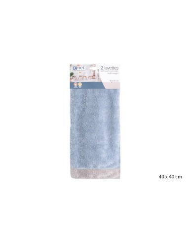 2 lavettes microfibre soft touch